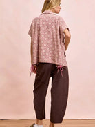 BiBi Pocket Full of Comfort Washed Terry Vintage Crop Pants-Women's Pants-Shop Z & Joxa