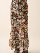 Bloom & Groove Black Floral Inverted Seam Maxi Skirt-Women's Skirts & Skorts-Shop Z & Joxa