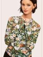 Bloom & Layer Sheer Black Floral Mesh Top-Women's Shirts & Tops-Shop Z & Joxa