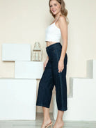 Braided Bliss High-Rise Wide Leg Crop Jeans by Judy Blue-Women's Jeans-Shop Z & Joxa