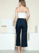 Braided Bliss High-Rise Wide Leg Crop Jeans by Judy Blue-Women's Jeans-Shop Z & Joxa