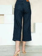 Braided Bliss High-Rise Wide Leg Crop Jeans by Judy Blue-Women's Jeans-Shop Z & Joxa