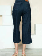 Braided Bliss High-Rise Wide Leg Crop Jeans by Judy Blue-Women's Jeans-Shop Z & Joxa