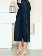 Braided Bliss High-Rise Wide Leg Crop Jeans by Judy Blue-Women's Jeans-Shop Z & Joxa