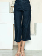 Braided Bliss High-Rise Wide Leg Crop Jeans by Judy Blue-Women's Jeans-Shop Z & Joxa