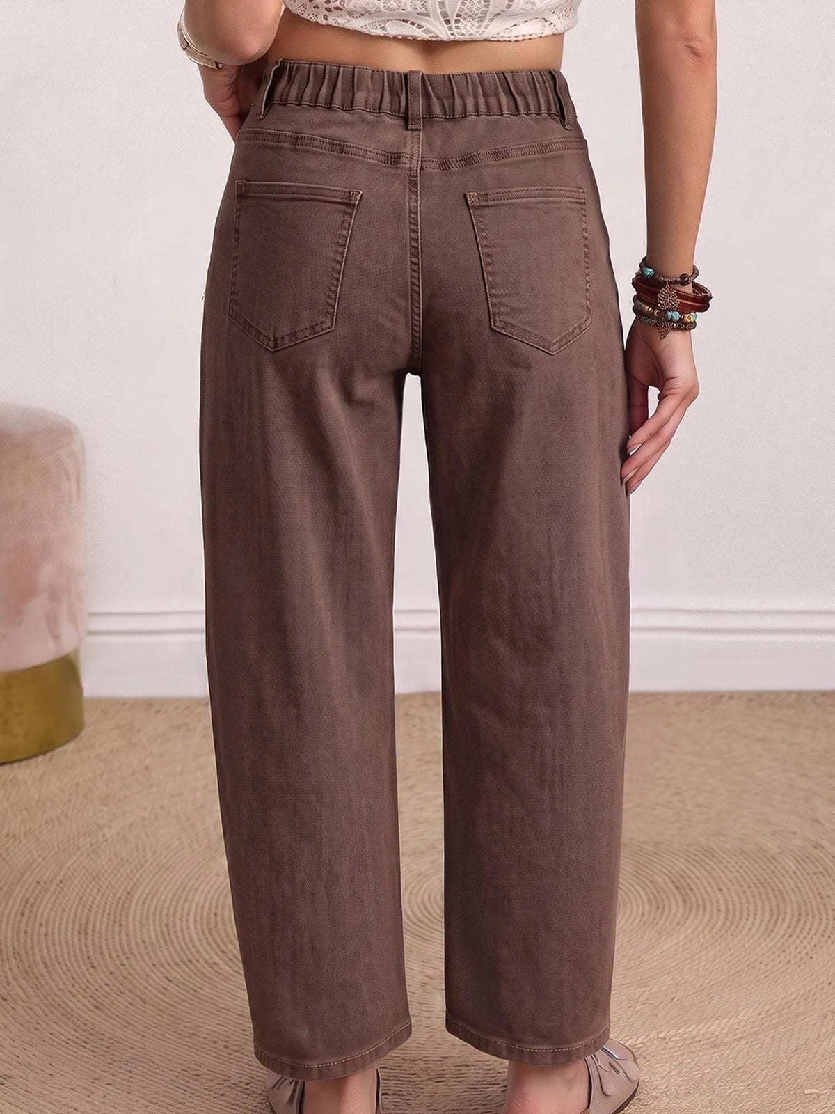 Briar Patch Barrel Jeans with Patch Pockets-Women's Jeans-Shop Z & Joxa