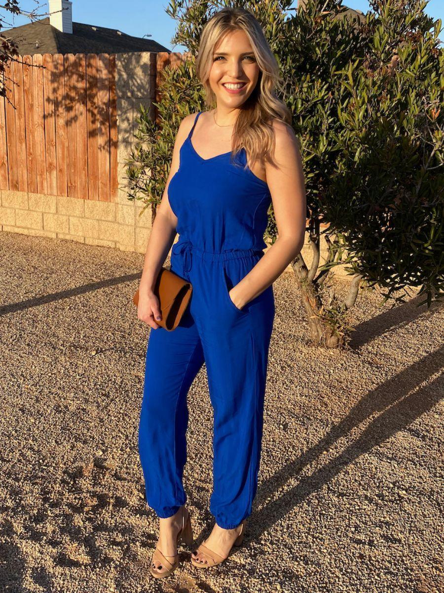 Bright Blue Tank Jumper | Ethical Fashion-Women's Clothing-Shop Z & Joxa