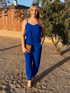 Bright Blue Tank Jumper | Ethical Fashion-Women's Clothing-Shop Z & Joxa