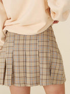 Butter Taffy Plaid Pleated Mini Skirt | Sale Rack-Shop Z & Joxa