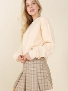 Butter Taffy Plaid Pleated Mini Skirt | Sale Rack-Shop Z & Joxa