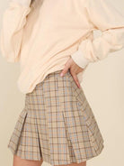 Butter Taffy Plaid Pleated Mini Skirt | Sale Rack-Shop Z & Joxa