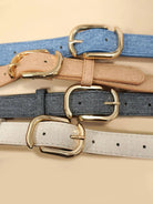 Chic Edge Rectangle Fashion Buckle Belt-Women's Accessories-Shop Z & Joxa