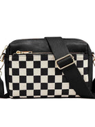 City Snap Mixed Media Check Camera Crossbody Bag-Women's Accessories-Shop Z & Joxa