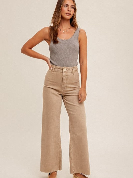 Classy with a Side of Sassy Scalloped Tank Top-Women's Shirts & Tops-Shop Z & Joxa