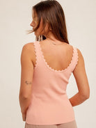 Classy with a Side of Sassy Scalloped Tank Top-Women's Shirts & Tops-Shop Z & Joxa