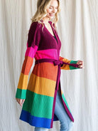 Color Like a Boss Colorful Knit Long Cardigan-Women's Clothing-Shop Z & Joxa