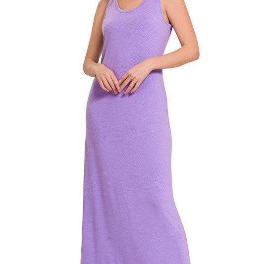 Comfort + Flare Sleeveless Maxi Dress-Women's Clothing-Shop Z & Joxa