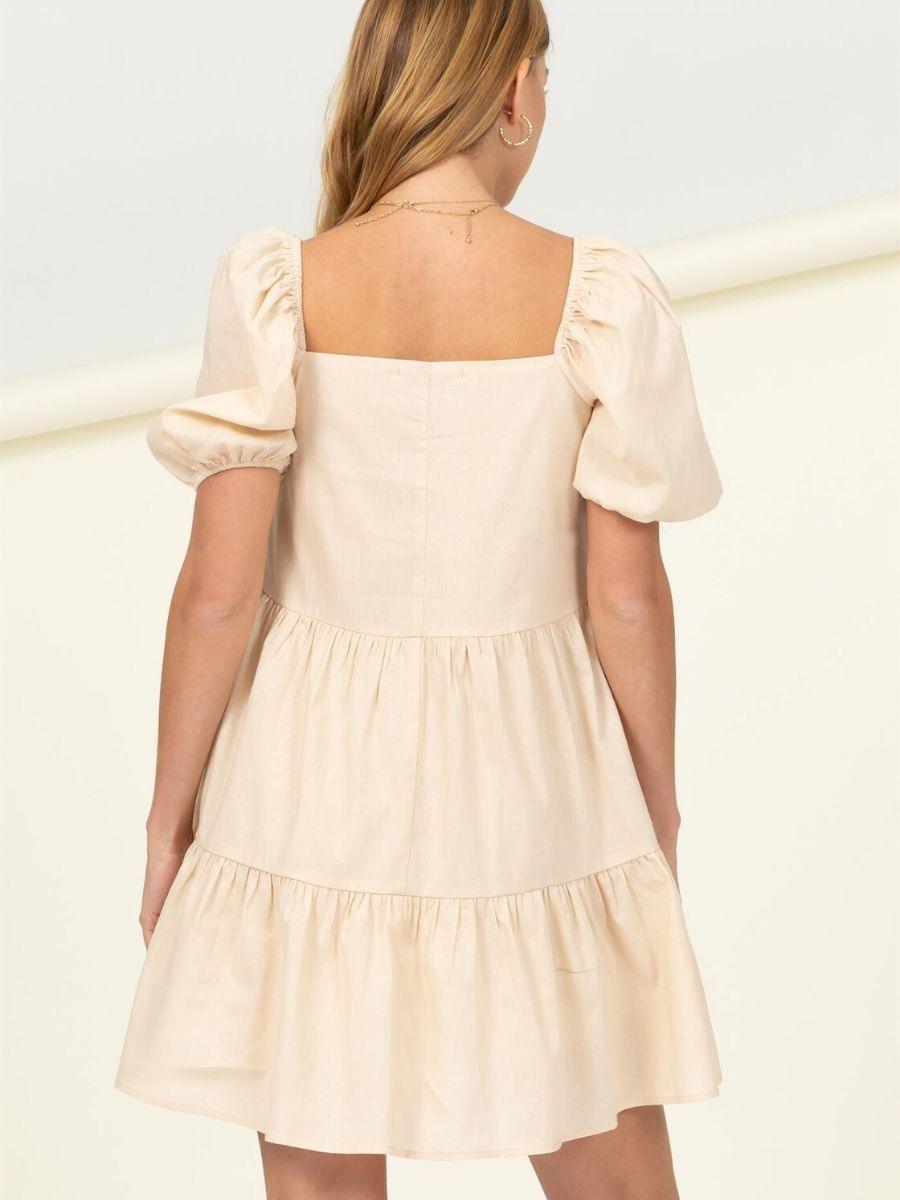 Cottage Beauty Tiered Mini Dress-Women's Clothing-Shop Z & Joxa