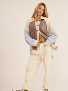 Cozy Contrast Soft Touch Terry-like Shacket by Listicle-Women's Outerwear-Shop Z & Joxa