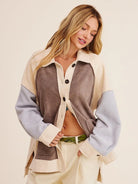 Cozy Contrast Soft Touch Terry-like Shacket by Listicle-Women's Outerwear-Shop Z & Joxa