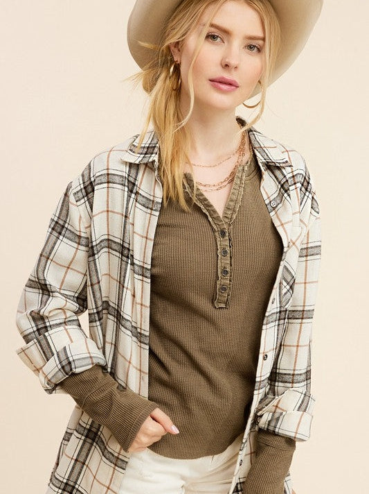 Cozy Waffle Knit Long Sleeve Top-Women's Clothing-Shop Z & Joxa