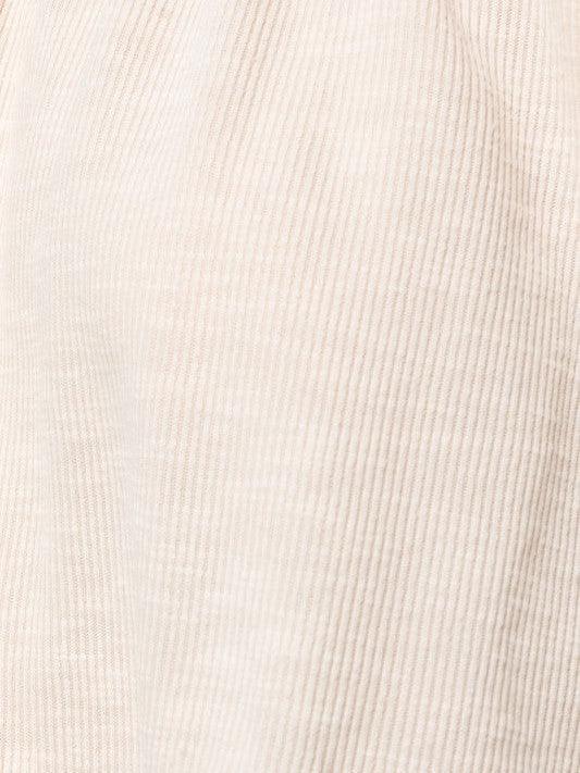 Cream of the Crop Shirred Neckline Rib Top-Women's Clothing-Shop Z & Joxa