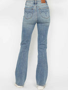 Curvy Chic Tummy Control Embroidered Bootcut Jeans by Judy Blue-Women's Jeans-Shop Z & Joxa
