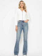 Curvy Chic Tummy Control Embroidered Bootcut Jeans by Judy Blue-Women's Jeans-Shop Z & Joxa