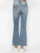 Curvy Chic Tummy Control Embroidered Bootcut Jeans by Judy Blue-Women's Jeans-Shop Z & Joxa