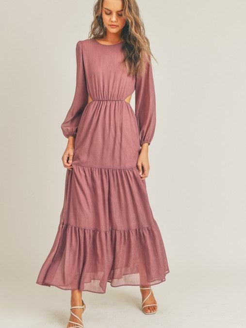 Cut Both Ways Tiered Maxi Dress-Women's Clothing-Shop Z & Joxa