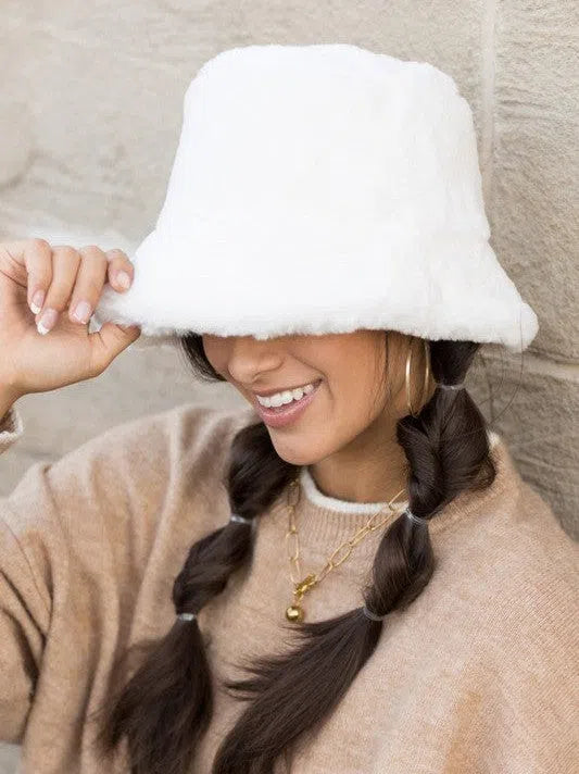 Dare to Dream Plush Bucket Hat-Women's Accessories-Shop Z & Joxa