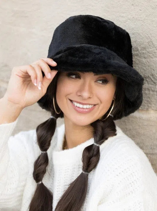 Dare to Dream Plush Bucket Hat-Women's Accessories-Shop Z & Joxa