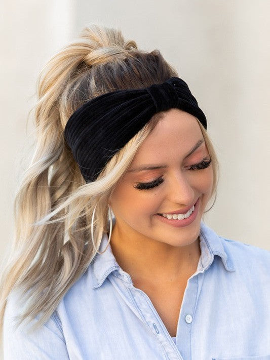 Defy the Norm Corduroy Headwrap-Women's Accessories-Shop Z & Joxa
