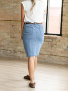 Denim Days Remi Medium Denim Midi Skirt-Women's Skirts & Skorts-Shop Z & Joxa
