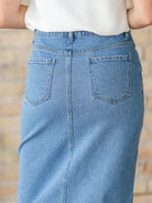 Denim Days Remi Medium Denim Midi Skirt-Women's Skirts & Skorts-Shop Z & Joxa
