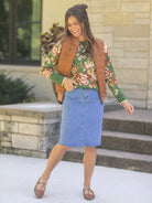 Denim Days Remi Medium Denim Midi Skirt-Women's Skirts & Skorts-Shop Z & Joxa