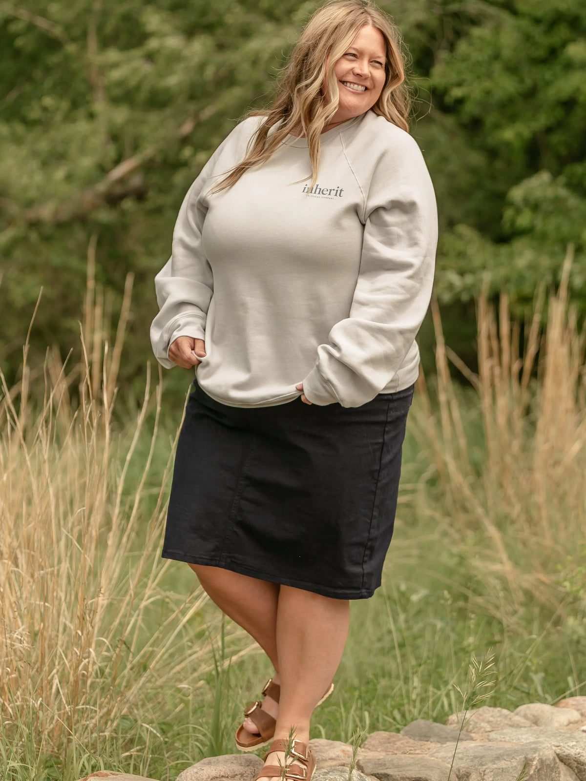 Denim Days Remi Navy Denim Midi Skirt-Women's Skirts & Skorts-Shop Z & Joxa