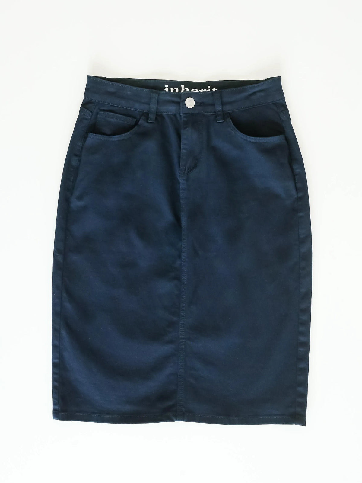 Denim Days Remi Navy Denim Midi Skirt-Women's Skirts & Skorts-Shop Z & Joxa
