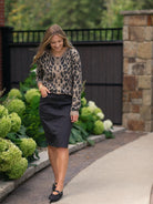 Denim Days Remi Onyx Black Denim Midi Skirt-Women's Skirts & Skorts-Shop Z & Joxa