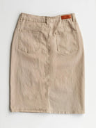 Denim Days Remi Simply Taupe Denim Midi Skirt-Women's Skirts & Skorts-Shop Z & Joxa