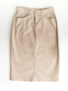 Denim Days Remi Simply Taupe Denim Midi Skirt-Women's Skirts & Skorts-Shop Z & Joxa