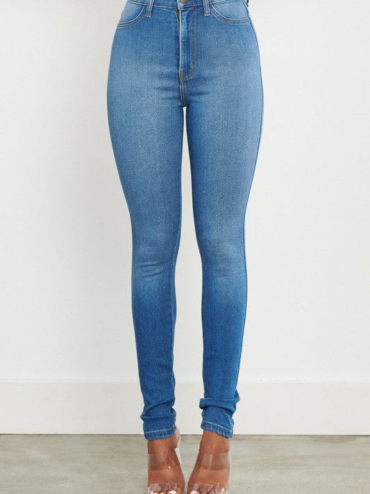 Denim My Way Soft and Cozy Skinny Jeans-Women's Clothing-Shop Z & Joxa