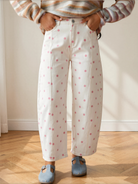 Dot your Average Polka Dot Print Barrel Jeans-Women's Jeans-Shop Z & Joxa