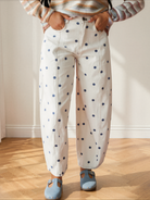 Dot your Average Polka Dot Print Barrel Jeans-Women's Jeans-Shop Z & Joxa