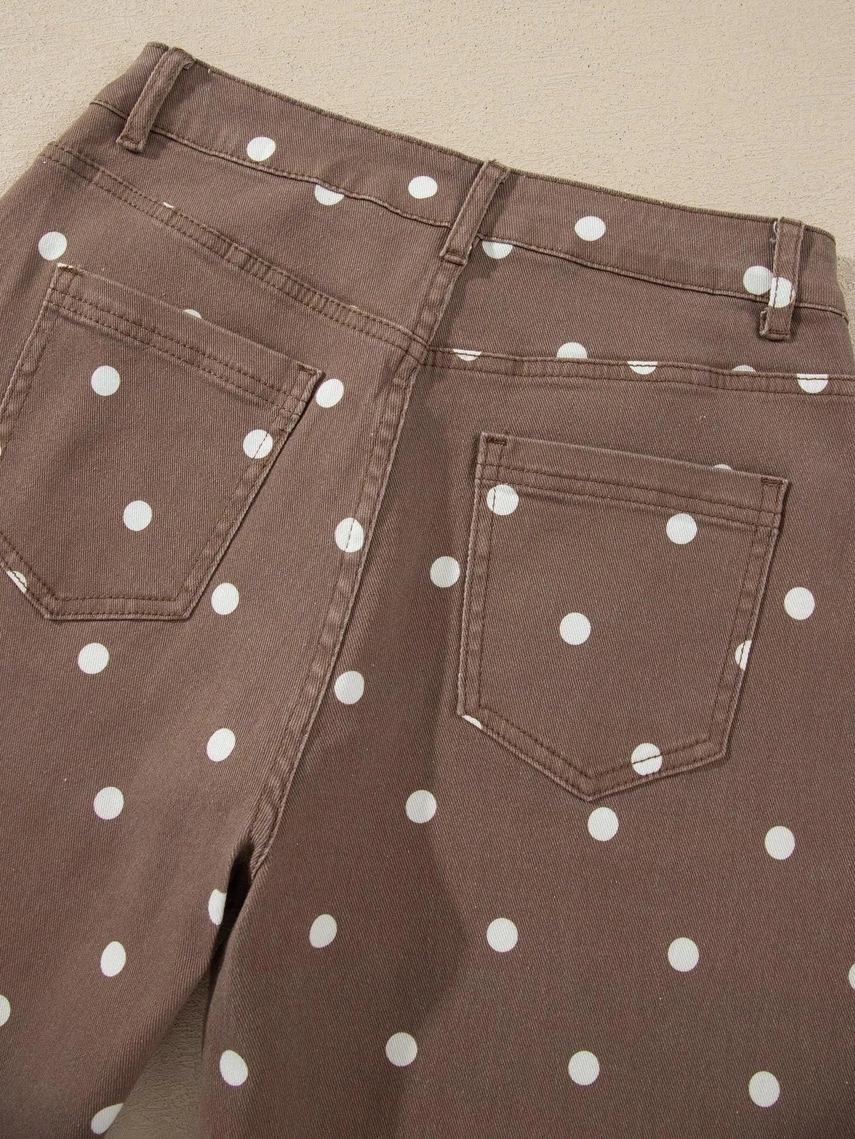 Dot your Average Polka Dot Print Barrel Jeans-Women's Jeans-Shop Z & Joxa