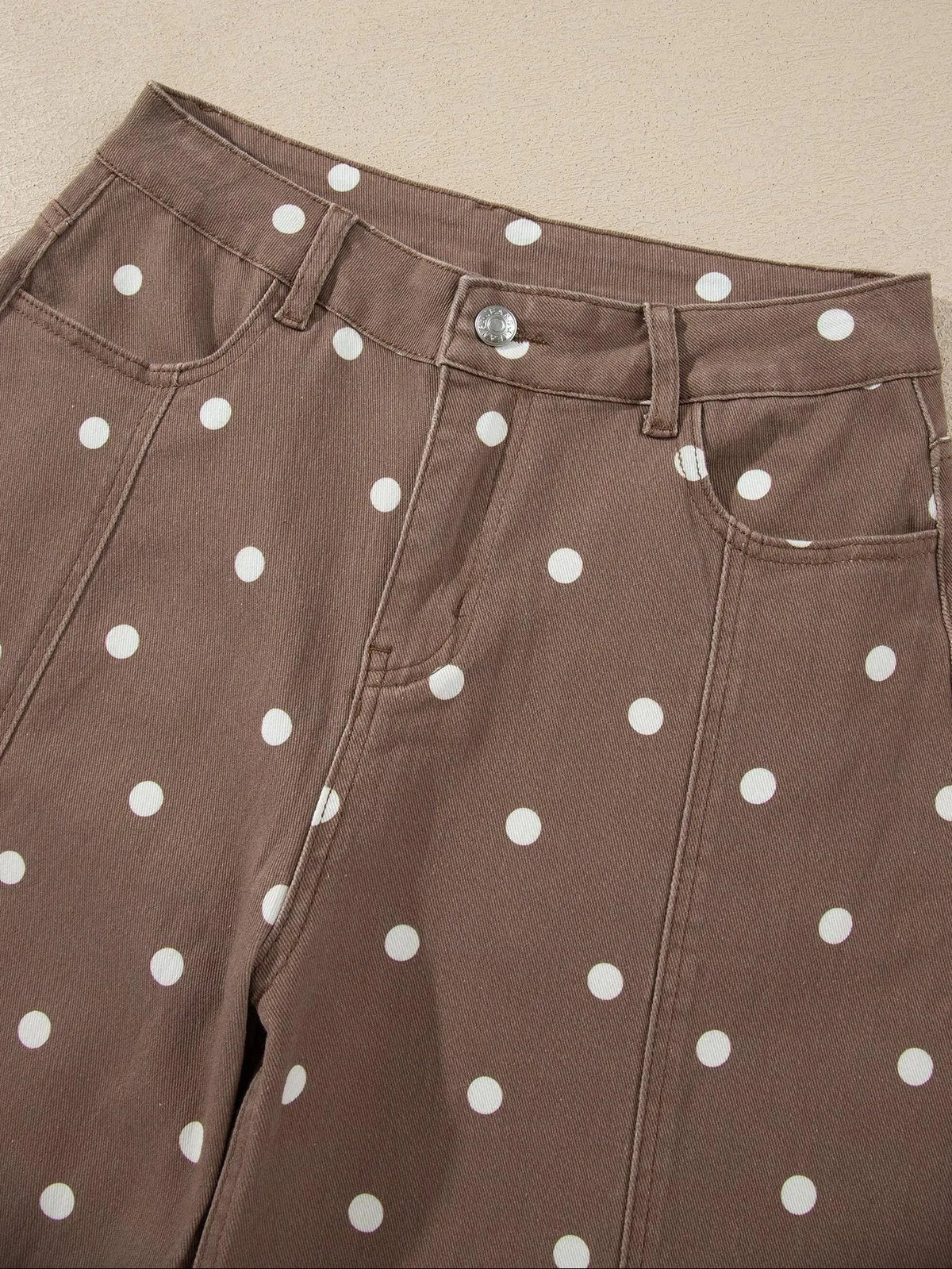 Dot your Average Polka Dot Print Barrel Jeans-Women's Jeans-Shop Z & Joxa