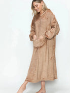 Double Take Cloud Kiss Oversized Hooded Blanket with Front Pocket-Women's Clothing-Shop Z & Joxa