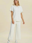 Double Take Pearl Harmony Matching Loungewear top and Pants-Women's Clothing-Shop Z & Joxa