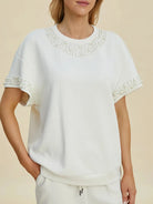 Double Take Pearl Harmony Matching Loungewear top and Pants-Women's Clothing-Shop Z & Joxa