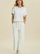 Double Take Pearl Harmony Matching Loungewear top and Pants-Women's Clothing-Shop Z & Joxa